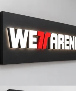 3D-Wandlogo - Wettarena